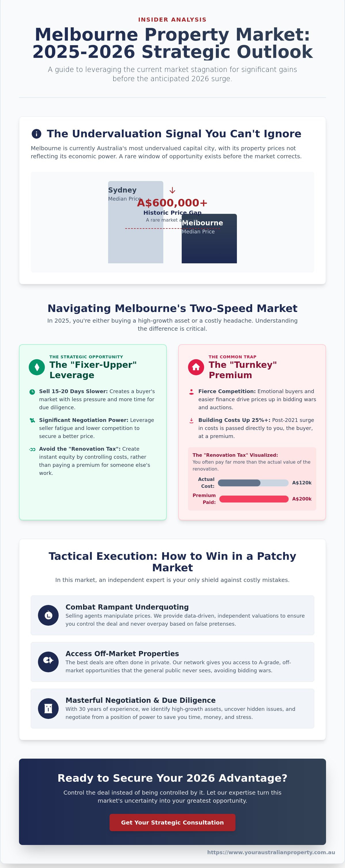Melbourne Property Market 2026: The Insider Analysis and 2026 Strategic Outlook