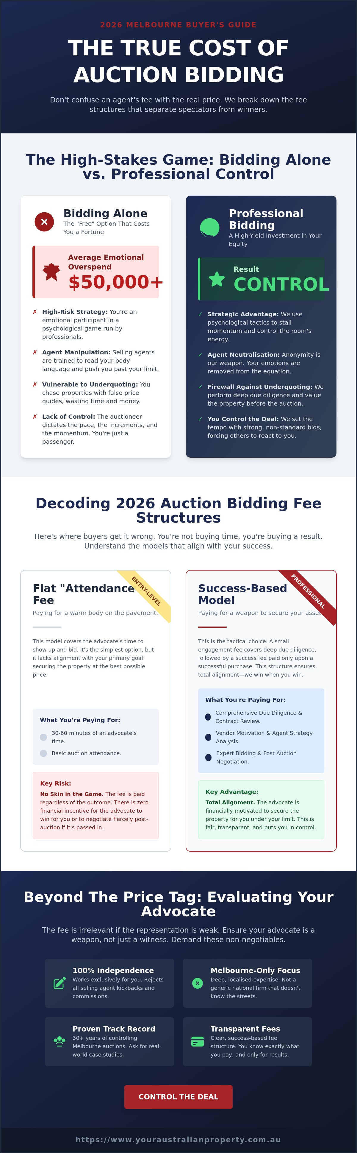Cost of Auction Bidding Service Melbourne: The 2026 Tactical Buyer’s Guide