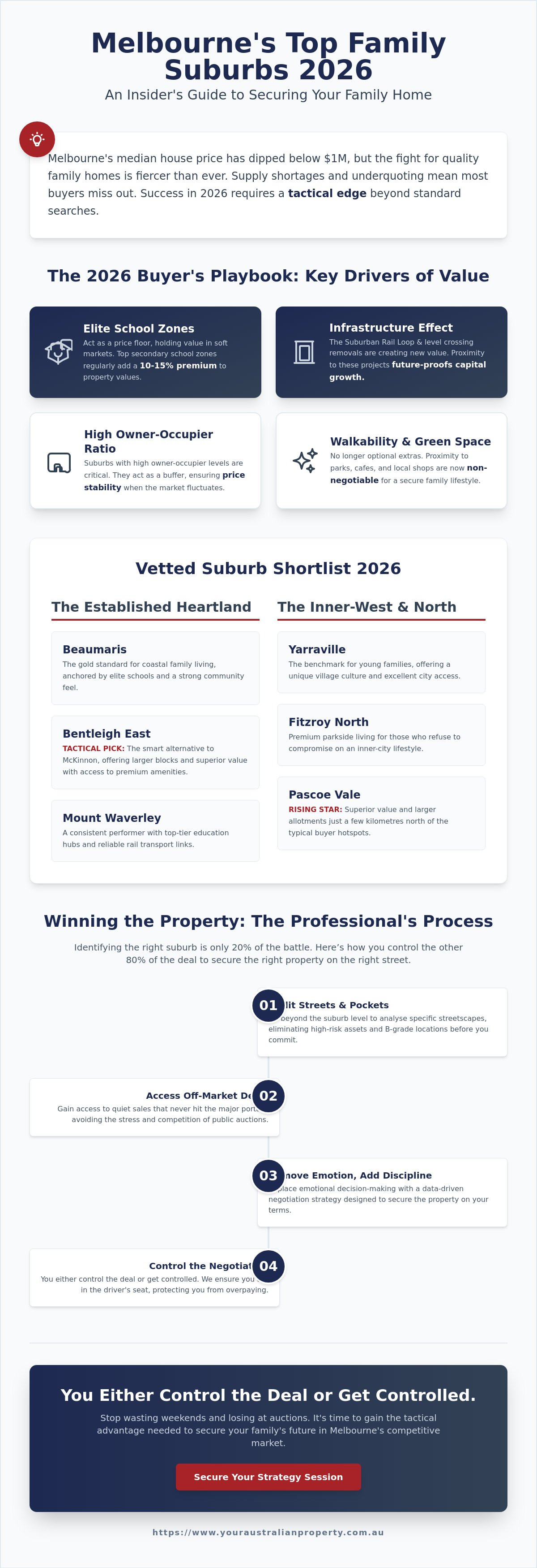 Best Family Suburbs Melbourne 2026: The Tactical Buyer’s Guide